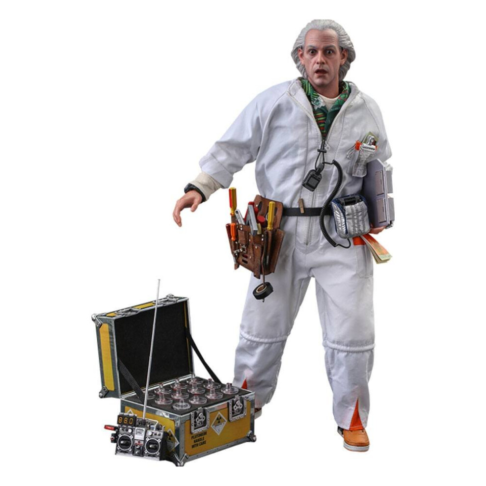 Hot Toys Figure Mms610 - Back To The Future - Doc Deluxe Version Brown