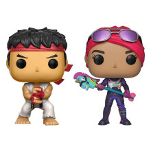 Funko Fortnite POP! Games Vinyl Figures 2-Pack Ryu & Brite Bomber - 5 CM