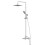 Bathroom L Shaped Shower Bath 1700mm LH Mixer Shower Screen Side Panel White 9