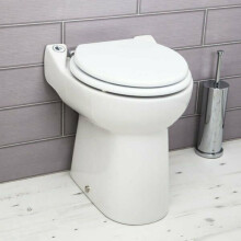 Saniflo Sanicompact Back To Wall Toilet Built-in Macerator Pump 1081 Pan White