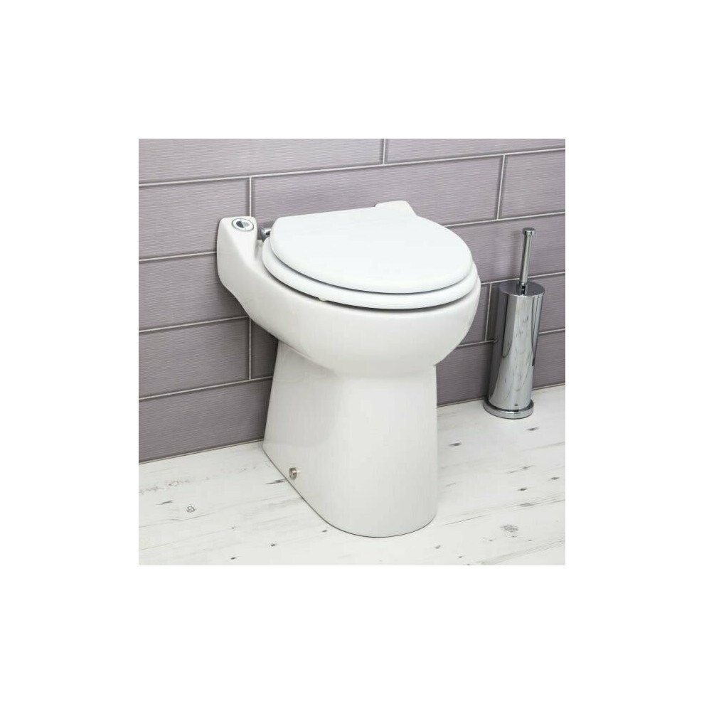 Saniflo Sanicompact Back To Wall Toilet Built-in Macerator Pump 1081 Pan White