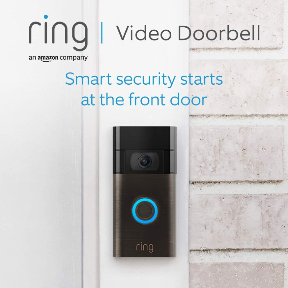 (Venetian Bronze) Ring Stick Up Cam Battery by Amazon | HD Outdoor Wireless Home Security Camera System