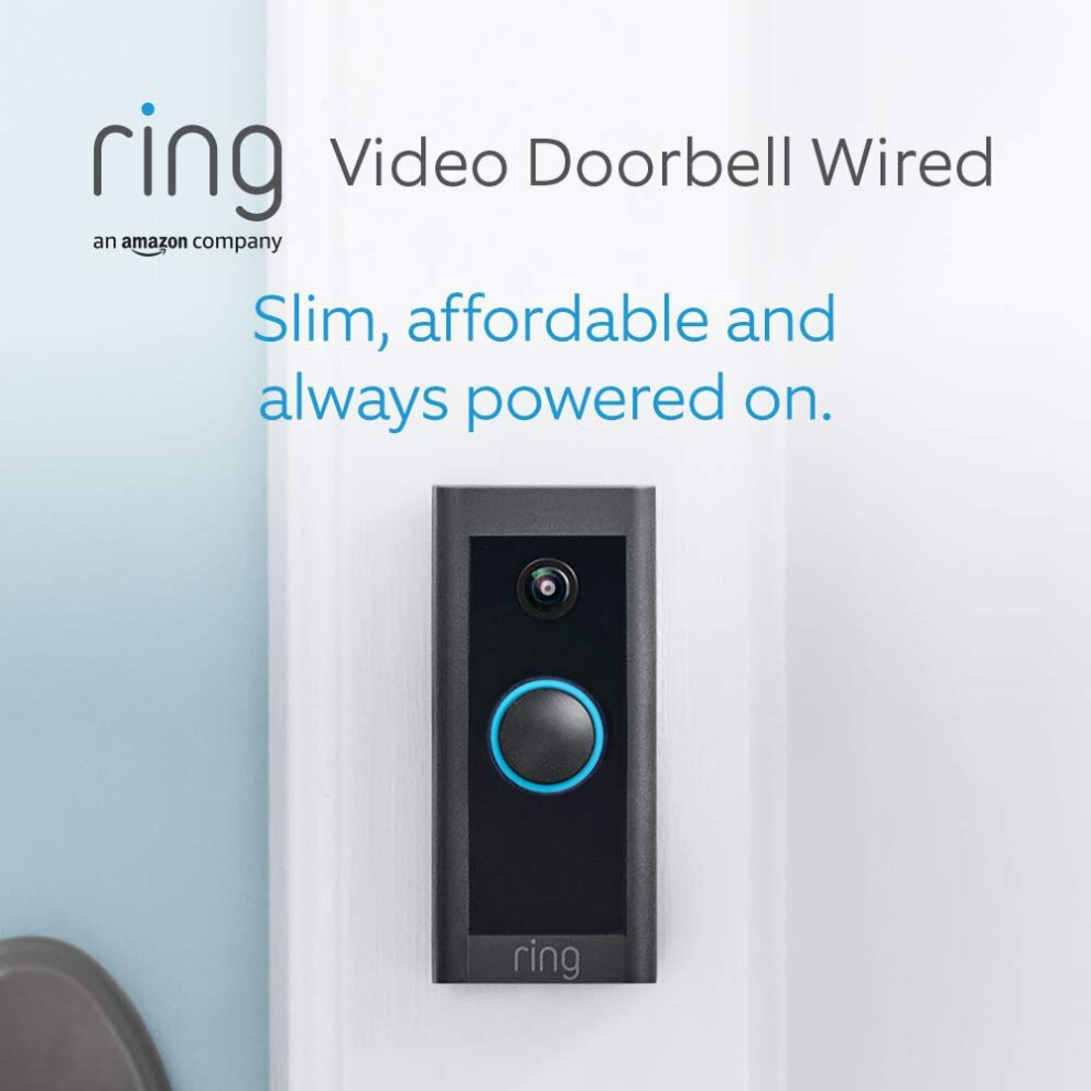 Ring Video Doorbell Wired by Amazon | Doorbell camera