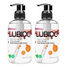 2 x Lubido 250ml Anal Aloe Infused Water Based Sex Lubricant Lube