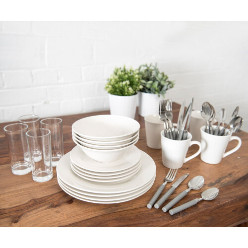 Sabichi 36pc Dining Set White 1