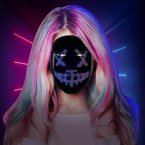 Masque LED Programmable App Control Halloween Costume Party Rave Club 2