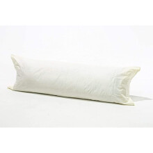 (Super King 6Ft (72"), Cream) Long Bolster Body Pillow with Free Case Amigozone