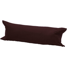 (Super King 6Ft (72"), Brown) Long Bolster Body Pillow with Free Case Amigozone