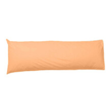 (Double 4.5Ft (54"), Peach) Long Bolster Body Pillow with Free Case Amigozone