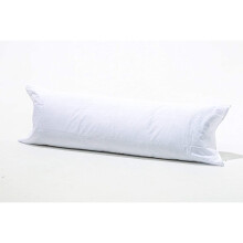 (Super King 6Ft (72"), White) Long Bolster Body Pillow with Free Case Amigozone