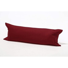 (Super King 6Ft (72"), Burgandi) Long Bolster Body Pillow with Free Case Amigozone
