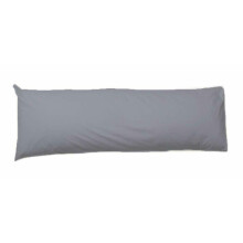 (Double 4.5Ft (54"), Grey) Long Bolster Body Pillow with Free Case Amigozone