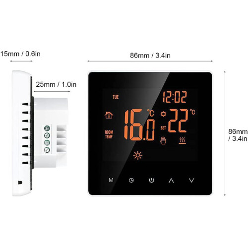WiFi Smart Thermostat Programmable Wireless Heated Digital Thermostat 2