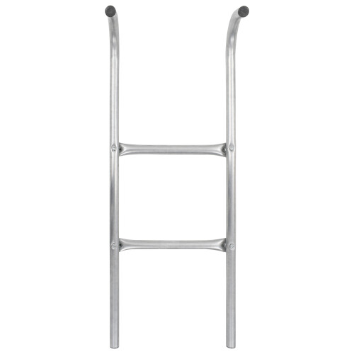 vidaXL 2-Step Trampoline Ladder Steel Silver 72 cm Outdoor Activity Step 2