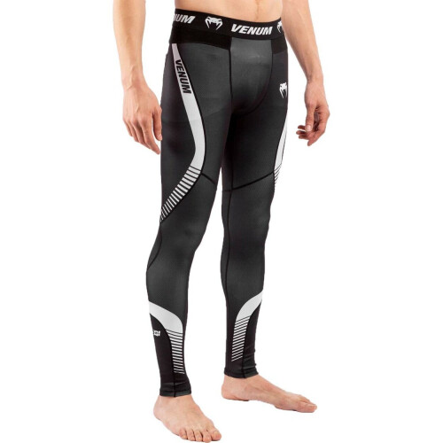 (X-Large) Venum No Gi Grappling Black/White Compression Spats 2
