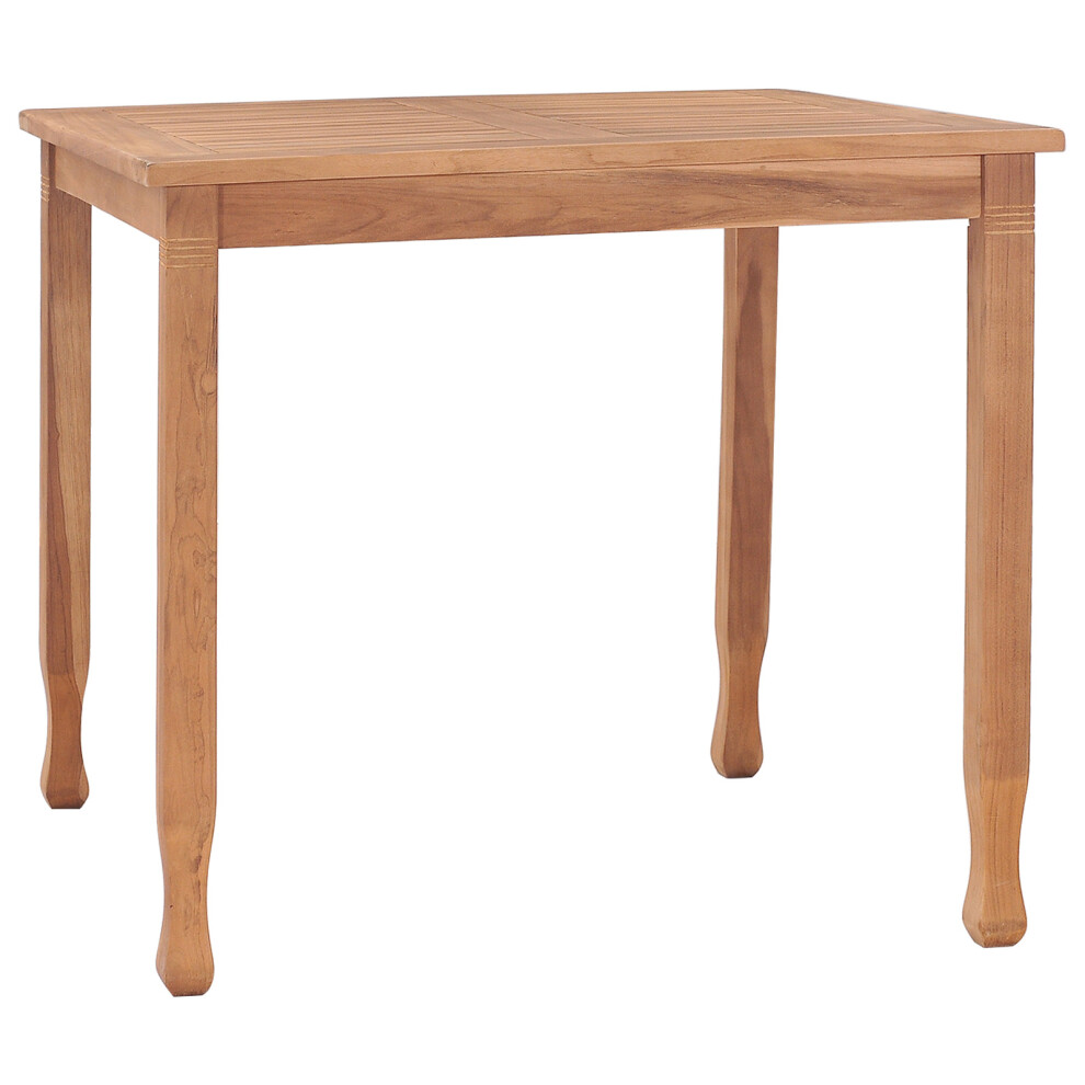 vidaXL Solid Teak Wood Garden Dining Table 85x85x75 cm Outdoor Patio Furniture