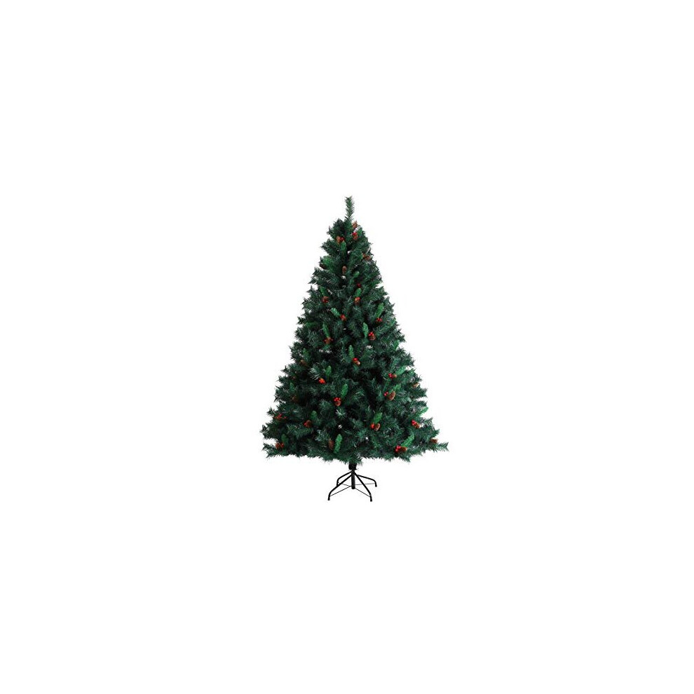 (8ft) EVRE Artificial Christmas Tree Pine Cone & Berries