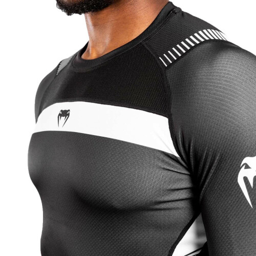 (Medium) Venum No Gi Grappling Black/White Compression Rash Guard 2
