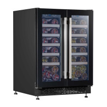 Baridi 60cm Dual Zone Wine Cooler 40 Bottle Under Counter Freestanding/Built Under Fridge - DH96
