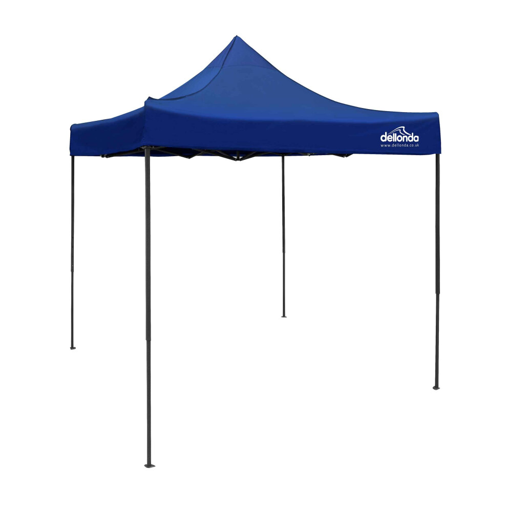 Premium 2x2m Pop-Up Gazebo, Heavy Duty, Water Resistant with Carry Bag, Stakes & Weight Bags - Blue - DG127