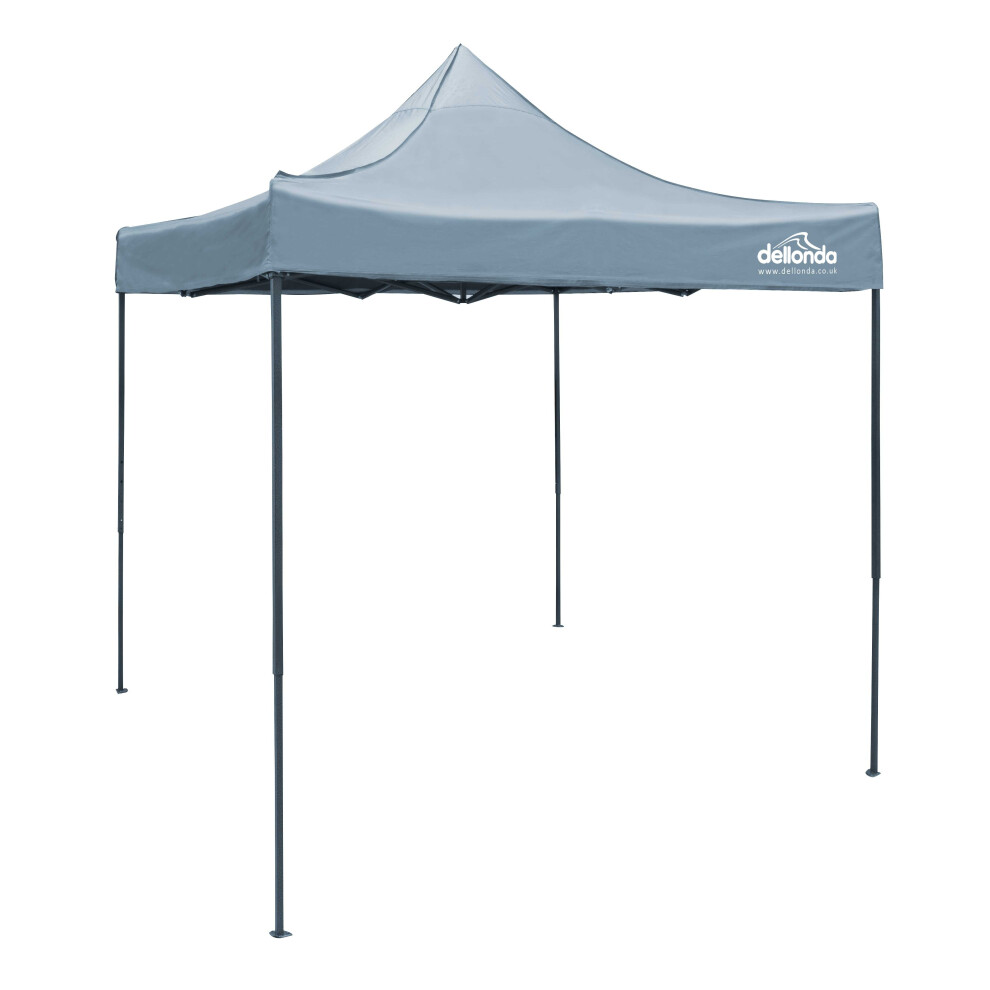 Premium 2x2m Pop-Up Gazebo, Heavy Duty, Water Resistant, Carry Bag, Stakes & Weight Bags - Grey - DG129