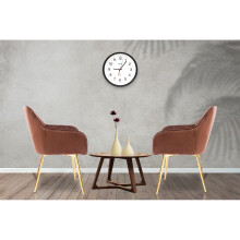 (Brown, Set of 2 Chairs) Velvet Dining Room Chairs Soft Padded Home Chairs