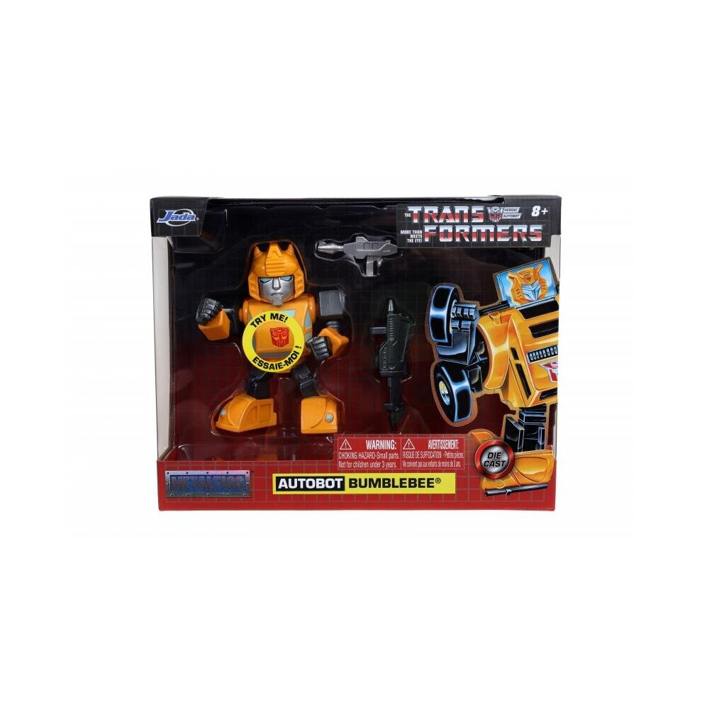Photos - Action Figures / Transformers Jada Transformers Autobot Bumblebee 4 Inch Metal Figure  31399 