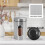 Vivo Kitchen Canister Set 3 Piece Coffee Tea Sugar Caddy Clear Viewing Window Silver 2