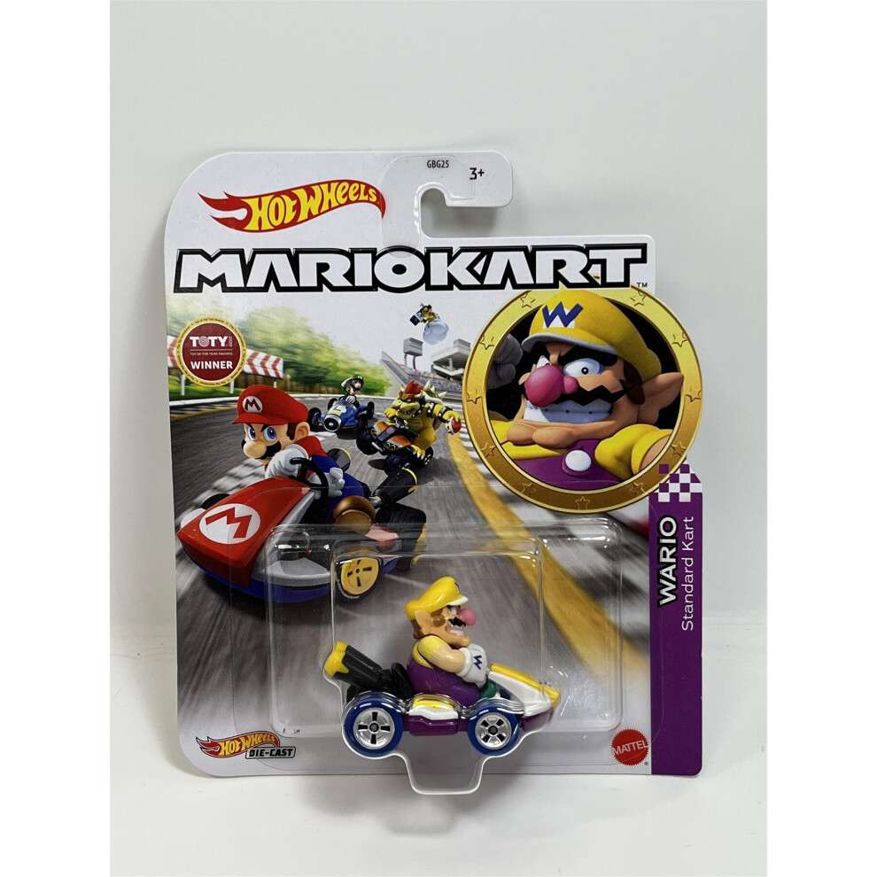 Mario Kart Wario Standard Kart Hot Wheels GBG32