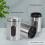 Vivo Kitchen Canister Set 3 Piece Coffee Tea Sugar Caddy Clear Viewing Window Silver 4