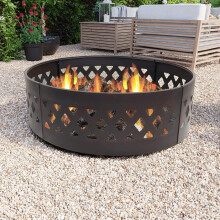Garden Outdoor Fire Bowl 94cm Portable BBQ Wood Log Burner Best