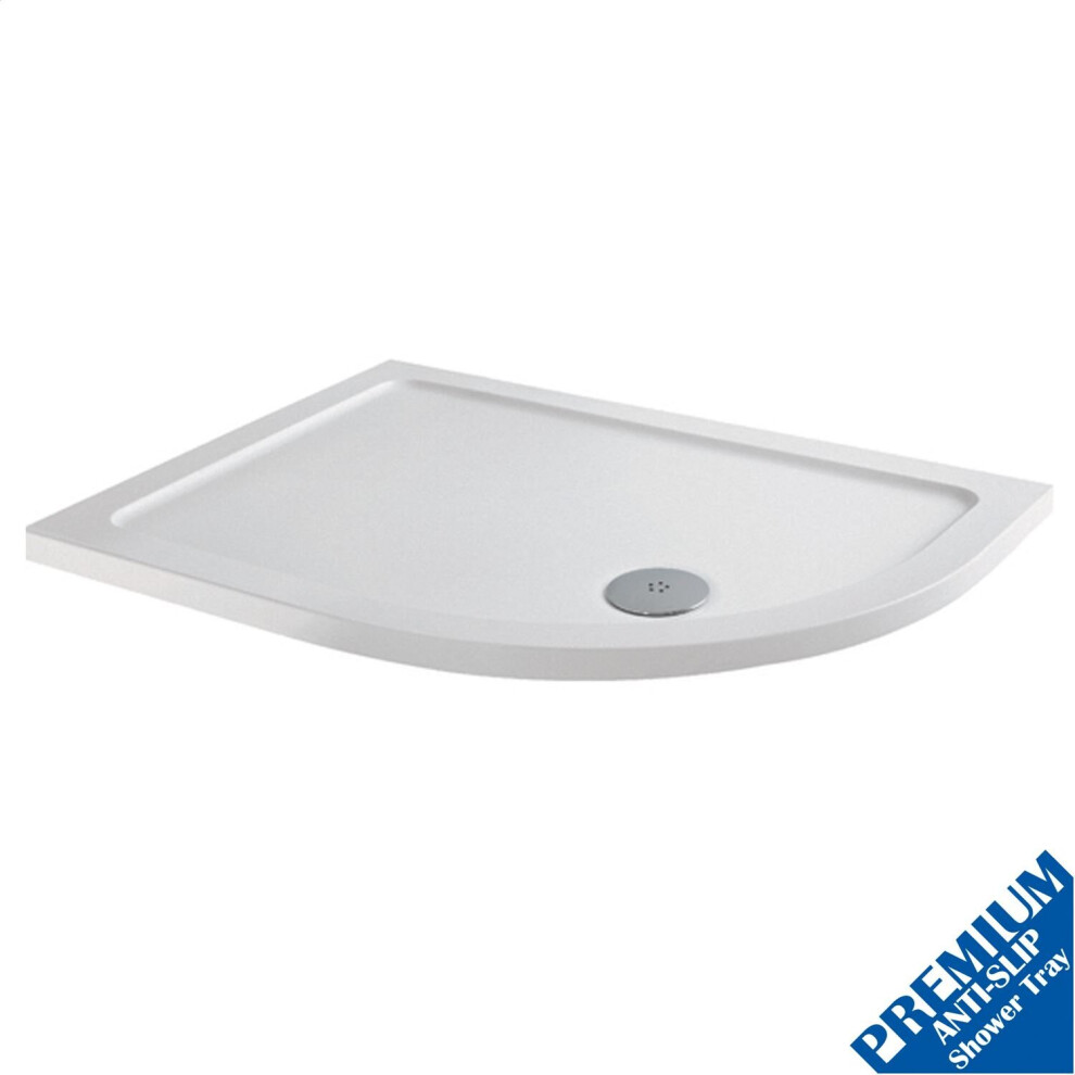 1200X900 Offset Rh Quadrant Shower Tray Low Profile Premium Anti-Slip Free Waste 5056093646774