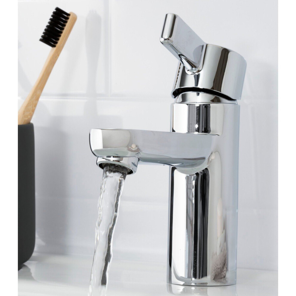 Bristan Clio Luxury Basin Monobloc Mixer Tap Modern Chrome Single Lever