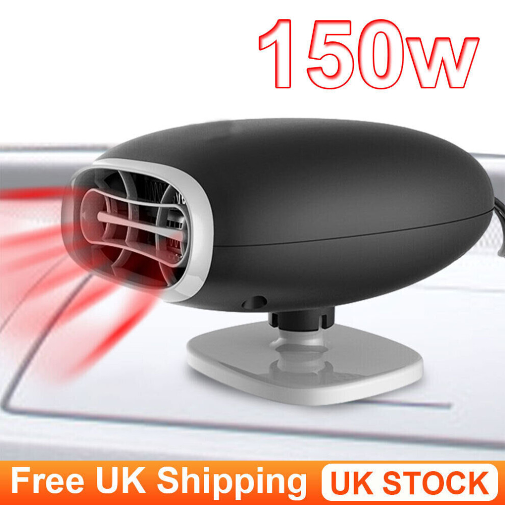 Electric Car Heating Fan, 12V 150W Quick Heater Defroster Demister USB