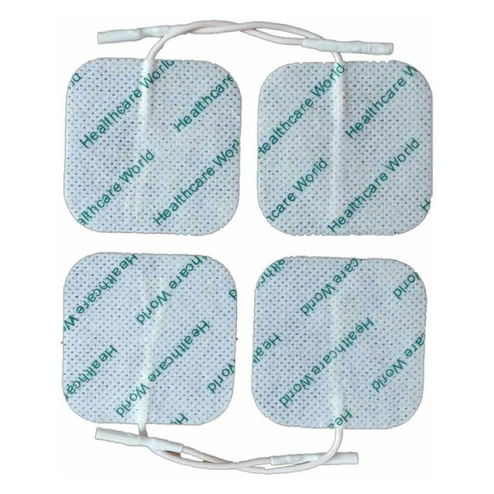 Healthcare World Tens Electrode Pad 5Cm X 5Cm - Pack Of 4 Square