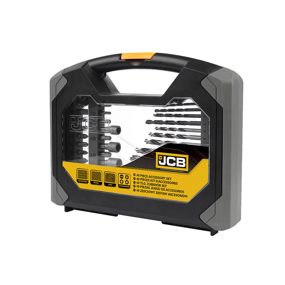 JCB 40PC COMBINATION DRILL AND ACCESSORY SET