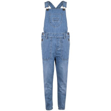 (7-8 Years, Light Blue) Kids Girls Dark Blue Denim Dungaree Ripped Jeans