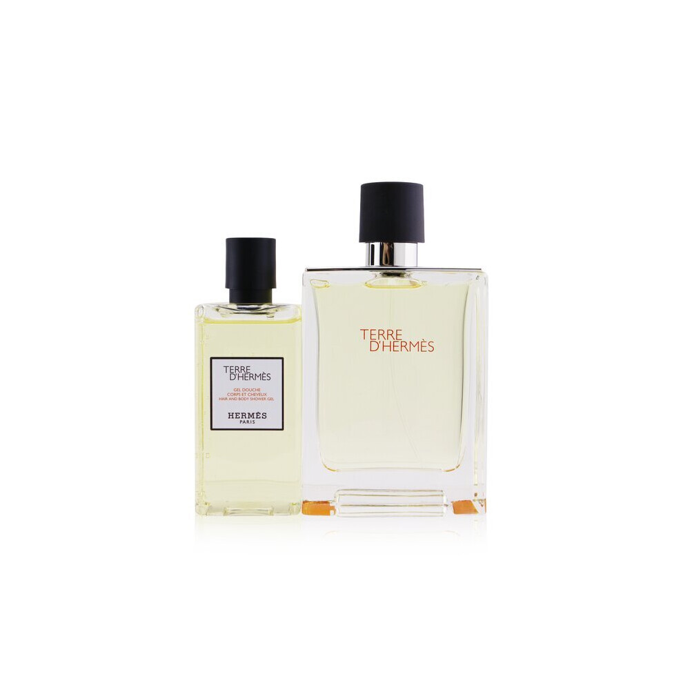 Terre D'hermes Coffret: Eau De Toilette Spray 100ml/3.3oz + Hair And Body Shower Gel 80ml/2.7oz - 2pcs