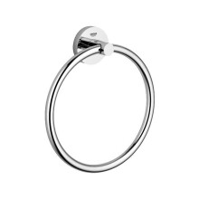 Grohe Essentials Towel Ring Wall Mounted Chrome Bathroom Accessory 40365001
