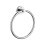 Grohe Grohe Essentials Towel Ring Wall Mounted Chrome Bathroom Accessory 40365001 1