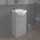 Bathroom WC Basin 450mm Compact Sink Single Tap Hole White BASIN ONLY 1