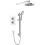 Bristan Bristan Prism Thermostatic Mixer Shower Concealed Valve Fixed & Handheld Head 1