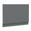 Modern Bathroom 1700 Front & 700 End Bath Panel Pack 18mm MDF Grey Gloss Plinth 5