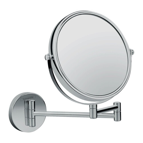 Hansgrohe Hansgrohe Logis Universal Bathroom Shaving Mirror Wall Mounted Chrome Round