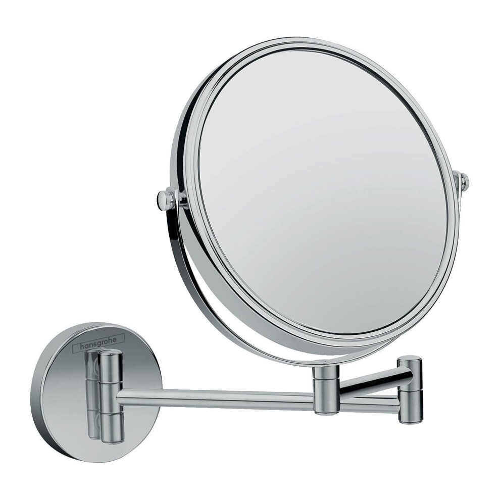 Hansgrohe Logis Universal Bathroom Shaving Mirror Wall Mounted Chrome Round