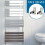 Modern Flat Panel Heated Towel Rail Radiator Chrome 1200 x 600mm Angled Valves 1