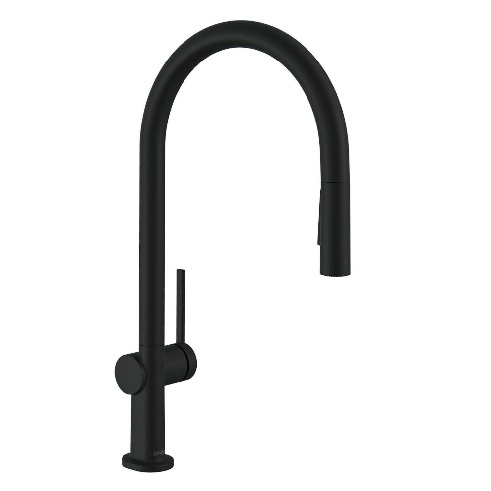 Hansgrohe Talis Kitchen Sink Mixer Tap Single Lever Pull Spout sBox Matt Black