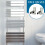 Modern Flat Panel Heated Towel Rail Radiator Chrome 1200 x 500mm Angled Valves 1