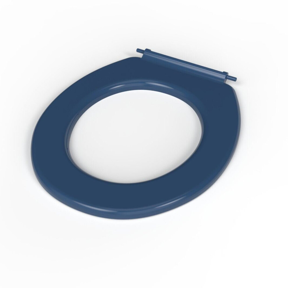 NymaCARE Bathroom Toilet Seat Blue Ring Only Stainless Steel Pillar Hinge