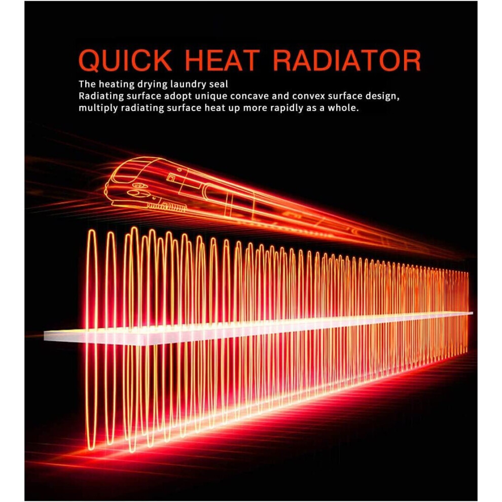 (with Remote Control) Portable Plug In Electric Heater Timer LED